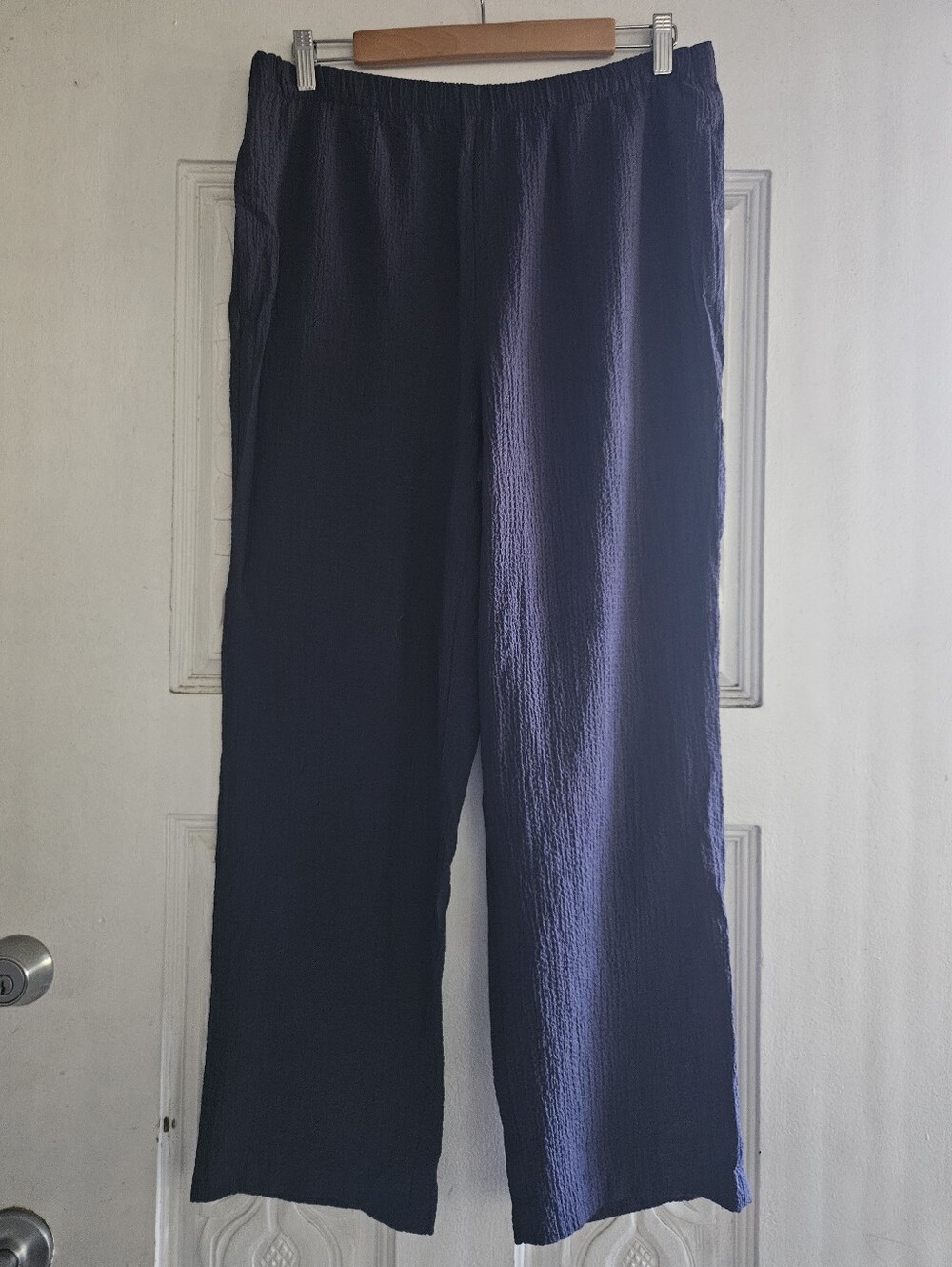 Appleseed's Navy Elastic-Waist Casual Light Weight Pants PL